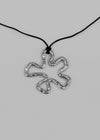 Coffs flower pendant string necklace
