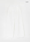 Tingf Seersucker Two-Way Banding Pants