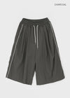 (UNISEX) Ninong Piping Line Nylon Bermuda Pants