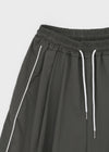 (UNISEX) Ninong Piping Line Nylon Bermuda Pants