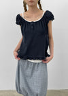 Teams Two-Way Frill Short Sleeve Blouse