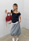 Teams Two-Way Frill Short Sleeve Blouse