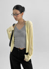 Holmeet Summer V-neck Knit Cardigan