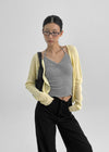 Holmeet Summer V-neck Knit Cardigan