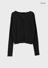 Holmeet Summer V-neck Knit Cardigan
