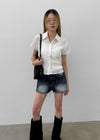 Worit Nylon Baguette Shoulder Bag