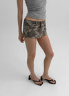 Sering Camo Low-Waist Mini Skirt Pants