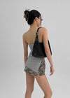 Riching Shirred Slit Tube Top (Built-in Cap)