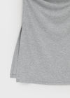 Riching Shirred Slit Tube Top (Built-in Cap)