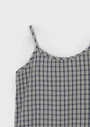 Tobble Check Layered Sleeveless Mini Dress