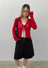 Camang Summer Frill Strap Open Cardigan