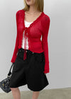 Camang Summer Frill Strap Open Cardigan