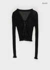Camang Summer Frill Strap Open Cardigan