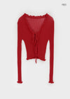 Camang Summer Frill Strap Open Cardigan