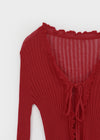 Camang Summer Frill Strap Open Cardigan