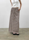 Dillum Ethnic Stripe Long Skirt