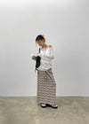 Dillum Ethnic Stripe Long Skirt