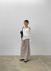 Dillum Ethnic Stripe Long Skirt