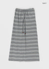Dillum Ethnic Stripe Long Skirt
