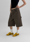 Furanku Cotton Carpenter Bermuda Pants