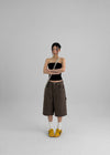 Furanku Cotton Carpenter Bermuda Pants
