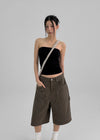 Furanku Cotton Carpenter Bermuda Pants