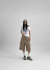 Codemme Lettering One Shoulder Tee