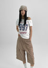 Codemme Lettering One Shoulder Tee