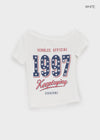 Codemme Lettering One Shoulder Tee