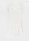 Hoxon Hooded Layered Mini Sleeveless Dress