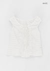 Selem Frill Check Sleeveless Blouse