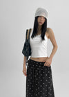 Thezel Back Point Halter Crop Top (Built-in Bra)