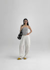 Curveuner Banding Strap Wide Pants
