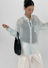 Racount Sheer Summer Oversized Shirt