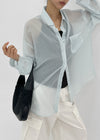 Racount Sheer Summer Oversized Shirt