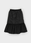 Juviner Banding Frill Midi Skirt