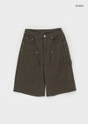 Furanku Cotton Carpenter Bermuda Pants