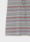 Seno Stripe Balloon Sleeveless Long Dress