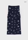 Forenz Star Cargo Maxi Long Skirt
