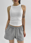 Padelin Seam Ribbed Sleeveless Top