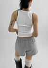 Padelin Seam Ribbed Sleeveless Top
