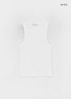 Padelin Seam Ribbed Sleeveless Top