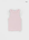 Padelin Seam Ribbed Sleeveless Top