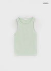 Padelin Seam Ribbed Sleeveless Top
