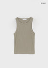 Padelin Seam Ribbed Sleeveless Top