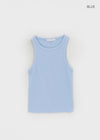 Padelin Seam Ribbed Sleeveless Top