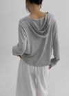 Rentica Summer Henry Neck Hooded Tee