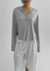 Rentica Summer Henry Neck Hooded Tee