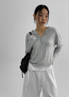 Rentica Summer Henry Neck Hooded Tee