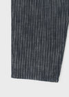 Dinse Stripe Patch Balloon Nonfade Denim Pants